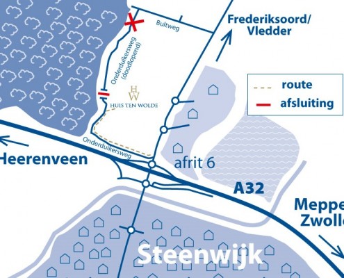 Routebeschrijving Huis ten Wolde